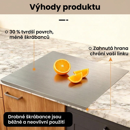 Vestria™ – Nerezové krájecí prkénko se zahnutou hranou