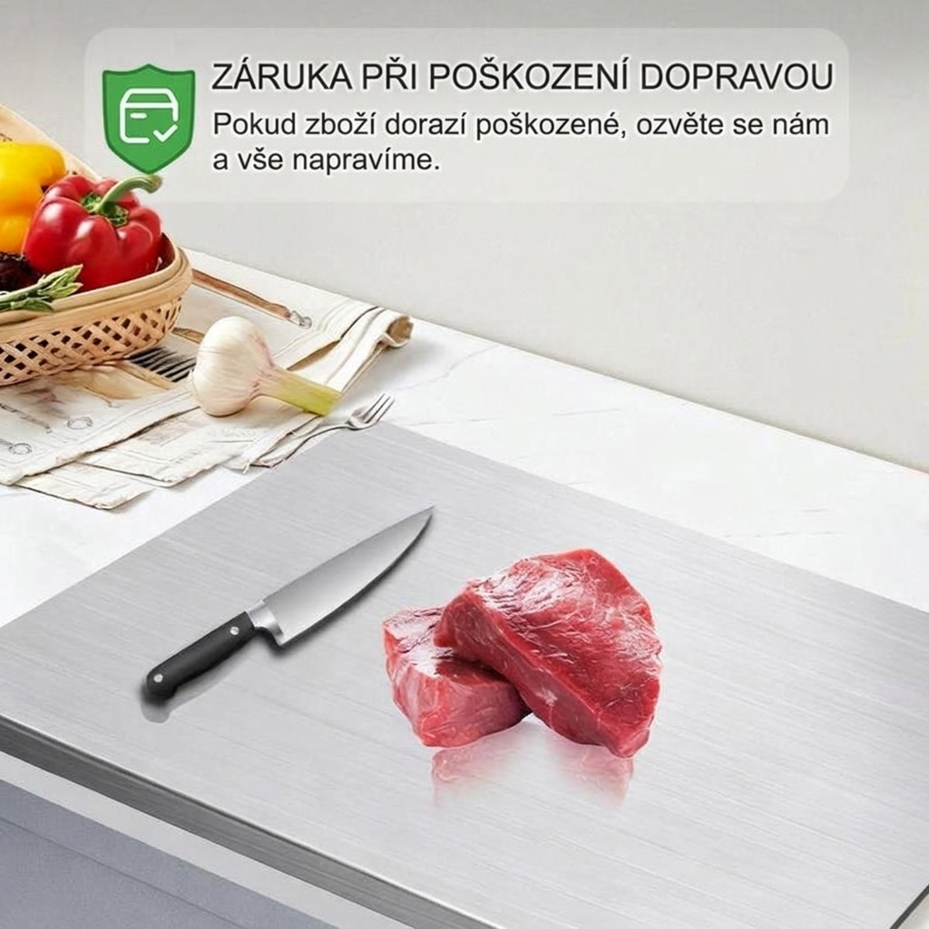 Vestria™ – Nerezové krájecí prkénko se zahnutou hranou